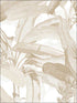 Polynesian Leaves fabric in tan beige color - pattern number MH36536 - by Patton Norwall in the Manor House by Norwall collection
