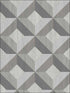 Dimensonal Diamonds fabric in black color - pattern number CK36617 - by Patton Norwall in the Creative Kitchens collection