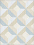 Dimensonal Diamonds fabric in beige teal color - pattern number CK36618 - by Patton Norwall in the Creative Kitchens collection