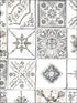 Morrocan Tiles fabric in grey beige color - pattern number CK36620 - by Patton Norwall in the Creative Kitchens collection