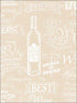 Chalkboard fabric in beige color - pattern number CK36632 - by Patton Norwall in the Creative Kitchens collection