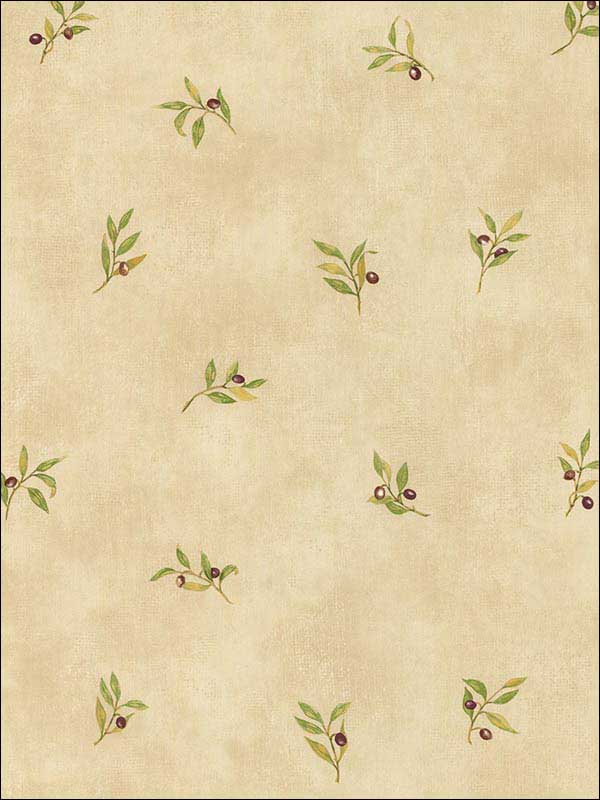 Olives fabric in sand green burgundy color - pattern number KK26718 - by Patton Norwall in the Creative Kitchens collection