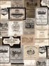 Wine Labels fabric in beige black color - pattern number KK26753 - by Patton Norwall in the Creative Kitchens collection
