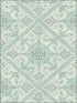 Leaf Scroll wallpaper in gray green metallic silver raised ink color - pattern number 1730002 - by Seabrook in the Mercury by Etten Gallerie collection
