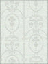 Damask fabric in blue metallic silver raised ink color - pattern number 1730602 - by Seabrook in the Mercury by Etten Gallerie collection