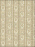 Crest Striped fabric in tan metallic gold off white color - pattern number 1730908 - by Seabrook in the Mercury by Etten Gallerie collection