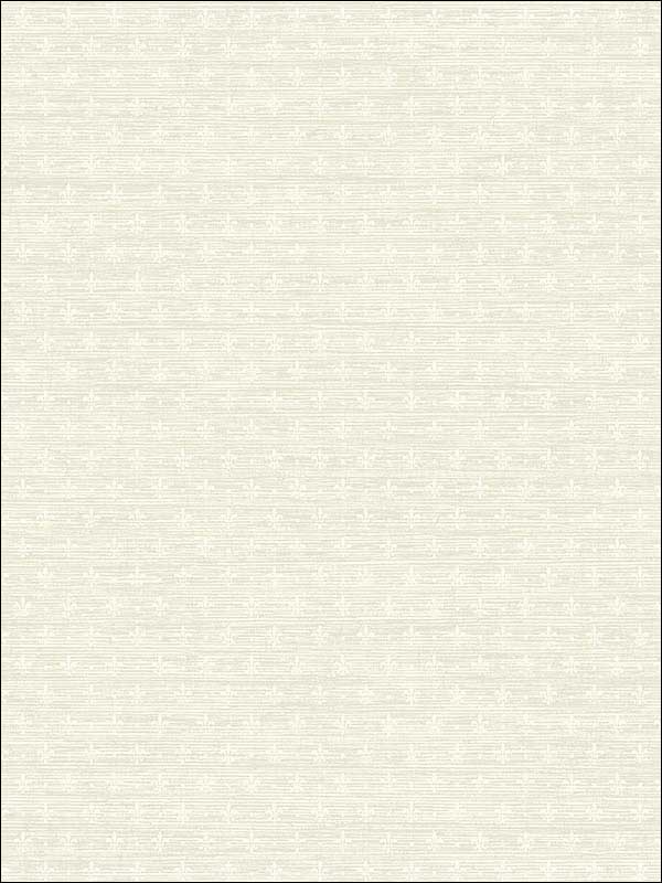 Fleur De Lis wallpaper in off white color - pattern number 1731102 - by Seabrook in the Mercury by Etten Gallerie collection