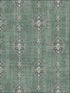 Medallion Striped wallpaper in green metallic silver raised ink color - pattern number 1731404 - by Seabrook in the Mercury by Etten Gallerie collection
