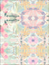 Synchronized Floral Peel and Stick fabric in pink color - pattern number RMK10853WP - by York in the Peel and Stick Wallpaper by York collection