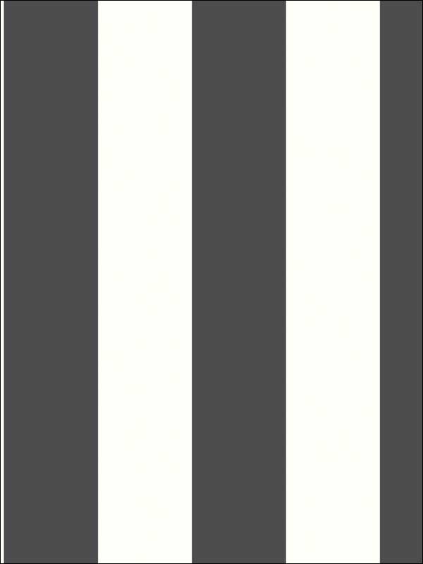 Awning Stripe Peel and Stick wallpaper in black color - pattern number RMK11082WP - by York in the Peel and Stick Wallpaper by York collection
