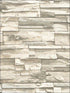 Stacked Stone Peel and Stick fabric in natural color - pattern number RMK9026WP - by York in the Peel and Stick Wallpaper by York collection