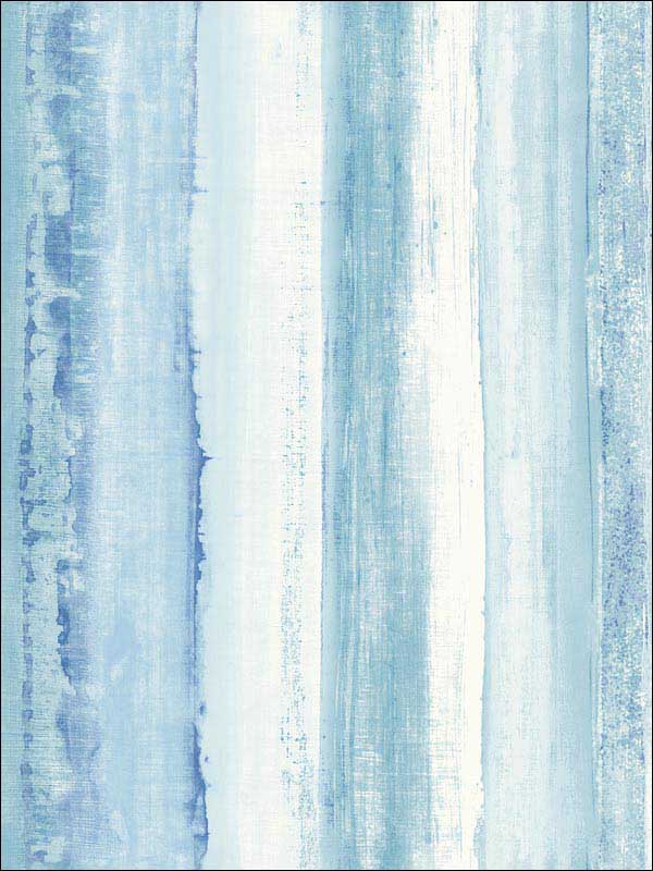 Watercolor Stripe Peel and Stick wallpaper in blue color - pattern number RMK9061WP - by York in the Peel and Stick Wallpaper by York collection