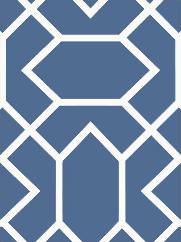 Modern Geometric Peel and Stick fabric in blue color - pattern number RMK9066WP - by York in the Peel and Stick Wallpaper by York collection