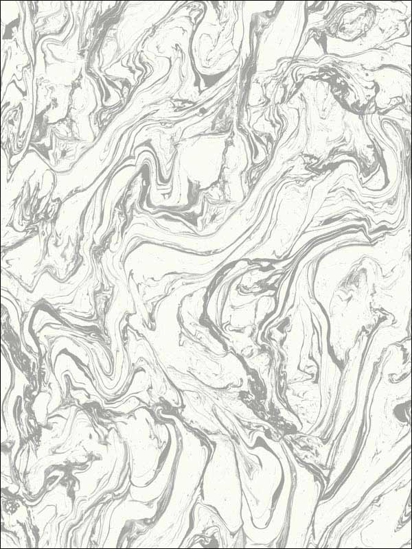 Marble Peel and Stick fabric in grey color - pattern number RMK9081WP - by York in the Peel and Stick Wallpaper by York collection