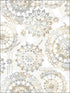Bohemian Peel and Stick fabric in tan blue color - pattern number RMK9122WP - by York in the Peel and Stick Wallpaper by York collection