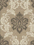 Adela Twill Damask fabric in light brown color - pattern number 2765-BW40101 - by Kenneth James in the GeoTex collection