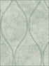 Eira Marble Ogee fabric in seafoam color - pattern number 2765-BW40204 - by Kenneth James in the GeoTex collection