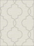 Malo Sisal Ogee fabric in light grey color - pattern number 2765-BW40508 - by Kenneth James in the GeoTex collection