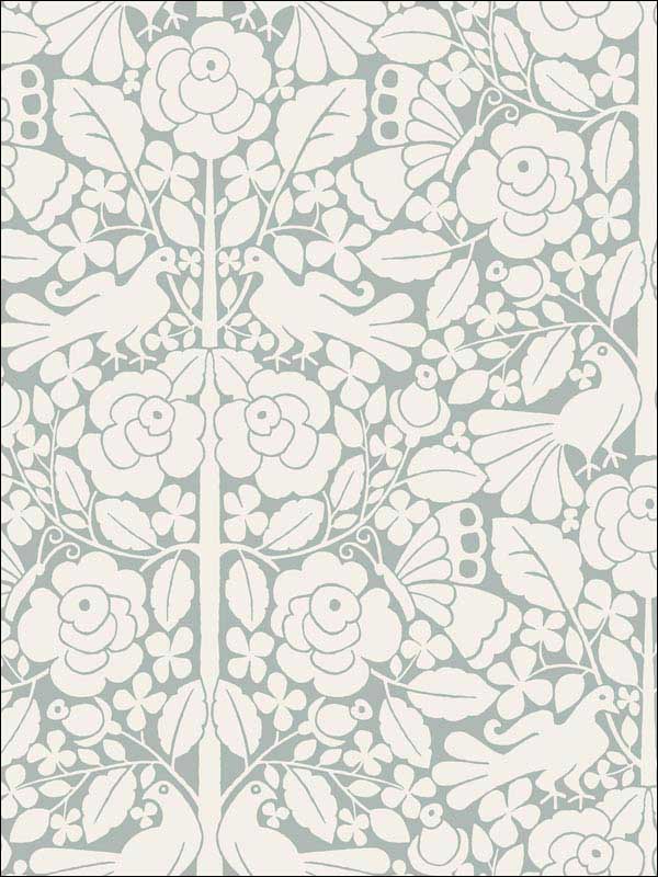 Fairy Tales fabric in blue color - pattern number MK1161 - by Magnolia Home by Joanna Gaines in the Magnolia Home Artful Prints and Patterns collection