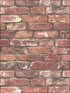 Loft Brick fabric in red color - pattern number FD23287 - by Brewster in the Brewster Essentials collection