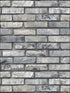 Painted Brick fabric in grey color - pattern number FD23288 - by Brewster in the Brewster Essentials collection
