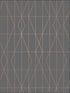 LeVeque Deco Diamond Geo fabric in charcoal color - pattern number UW24788 - by Brewster in the Brewster Essentials collection