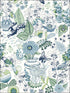 Whimsy Fauna fabric in blue color - pattern number 2821-12804 - by A Street Prints in the Folklore Nordic Style collection