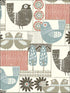Hennika Patchwork fabric in coral color - pattern number 2821-25117 - by A Street Prints in the Folklore Nordic Style collection