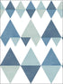 Trilogy Geometric wallpaper in blue color - pattern number 2821-25129 - by A Street Prints in the Folklore Nordic Style collection
