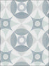 Ellis Geometric wallpaper in teal color - pattern number 2821-25132 - by A Street Prints in the Folklore Nordic Style collection
