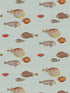 Acquario fabric in print room blue color - pattern number 97/10030.CS.0 - by Cole and Son in the Fornasetti III collection