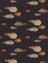 Acquario fabric in black and multi color - pattern number 97/10048.CS.0 - by Cole and Son in the Fornasetti III collection