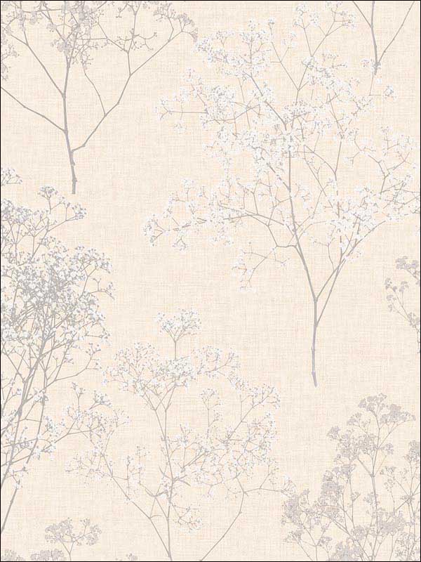 Queen Annes Lace fabric in grey beige color - pattern number FH37509 - by Patton Norwall in the Farmhouse Living collection