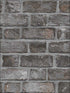 Farmhouse Brick fabric in black charcoal carbon color - pattern number FH37519 - by Patton Norwall in the Farmhouse Living collection