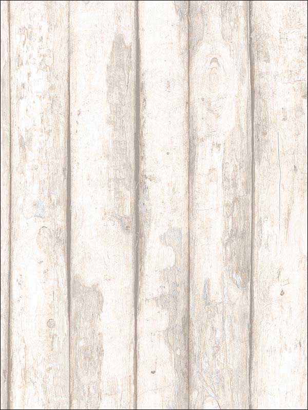 Log Cabin wallpaper in beige color - pattern number FH37535 - by Patton Norwall in the Farmhouse Living collection