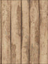 Log Cabin wallpaper in brown raw sienna amber cedar color - pattern number FH37536 - by Patton Norwall in the Farmhouse Living collection