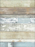 Beachwood wallpaper in green blue sage brown cedar color - pattern number FH37555 - by Patton Norwall in the Farmhouse Living collection