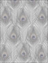 Peacock fabric in grey color - pattern number G67977 - by Patton Norwall in the Organic Textures collection