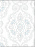 Nautical Damask wallpaper in blue oasis color - pattern number MB30302 - by Seabrook in the Beach House collection