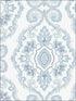 Nautical Damask wallpaper in coastal blue color - pattern number MB30312 - by Seabrook in the Beach House collection