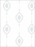 Sand Dollar Stripe wallpaper in blue oasis color - pattern number MB30502 - by Seabrook in the Beach House collection