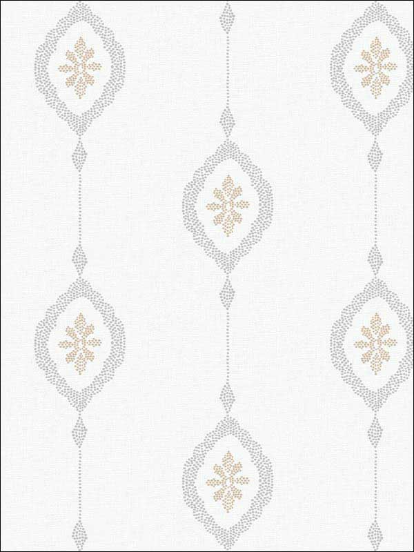 Sand Dollar Stripe wallpaper in sand dunes color - pattern number MB30505 - by Seabrook in the Beach House collection