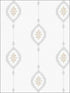 Sand Dollar Stripe wallpaper in sand dunes color - pattern number MB30505 - by Seabrook in the Beach House collection