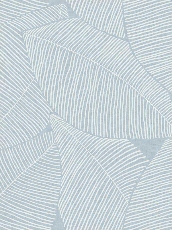 Summer Magnolia wallpaper in blue oasis color - pattern number MB31302 - by Seabrook in the Beach House collection