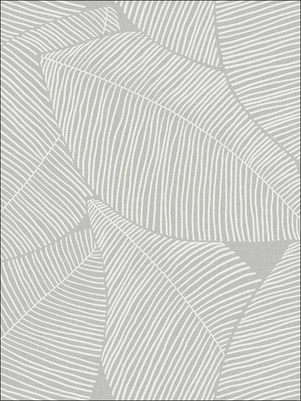 Summer Magnolia wallpaper in daydream gray color - pattern number MB31305 - by Seabrook in the Beach House collection