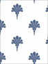 Summer Fan wallpaper in coastal blue color - pattern number MB31602 - by Seabrook in the Beach House collection
