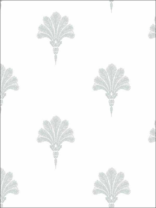 Summer Fan wallpaper in daydream gray color - pattern number MB31617 - by Seabrook in the Beach House collection