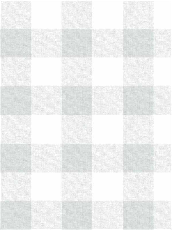 Picnic Plaid wallpaper in daydream gray color - pattern number MB31917 - by Seabrook in the Beach House collection