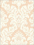 Classic Damask fabric in blush rose gold glitter color - pattern number UK10456 - by Seabrook in the Shimmer by Pear Tree Studios collection