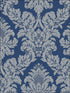Classic Damask fabric in blue silver glitter color - pattern number UK10457 - by Seabrook in the Shimmer by Pear Tree Studios collection